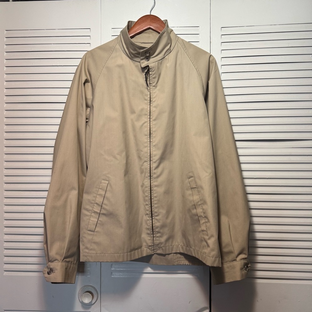 Vintage London Fog Harrington Jacket Mens Large Tan 1960s Size 46 EXLong
